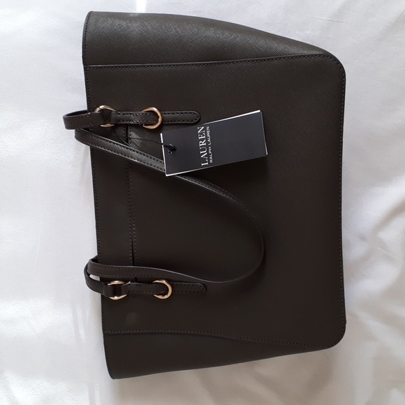 Lauren Ralph Lauren Green Leather Bag - Picture 3 of 8